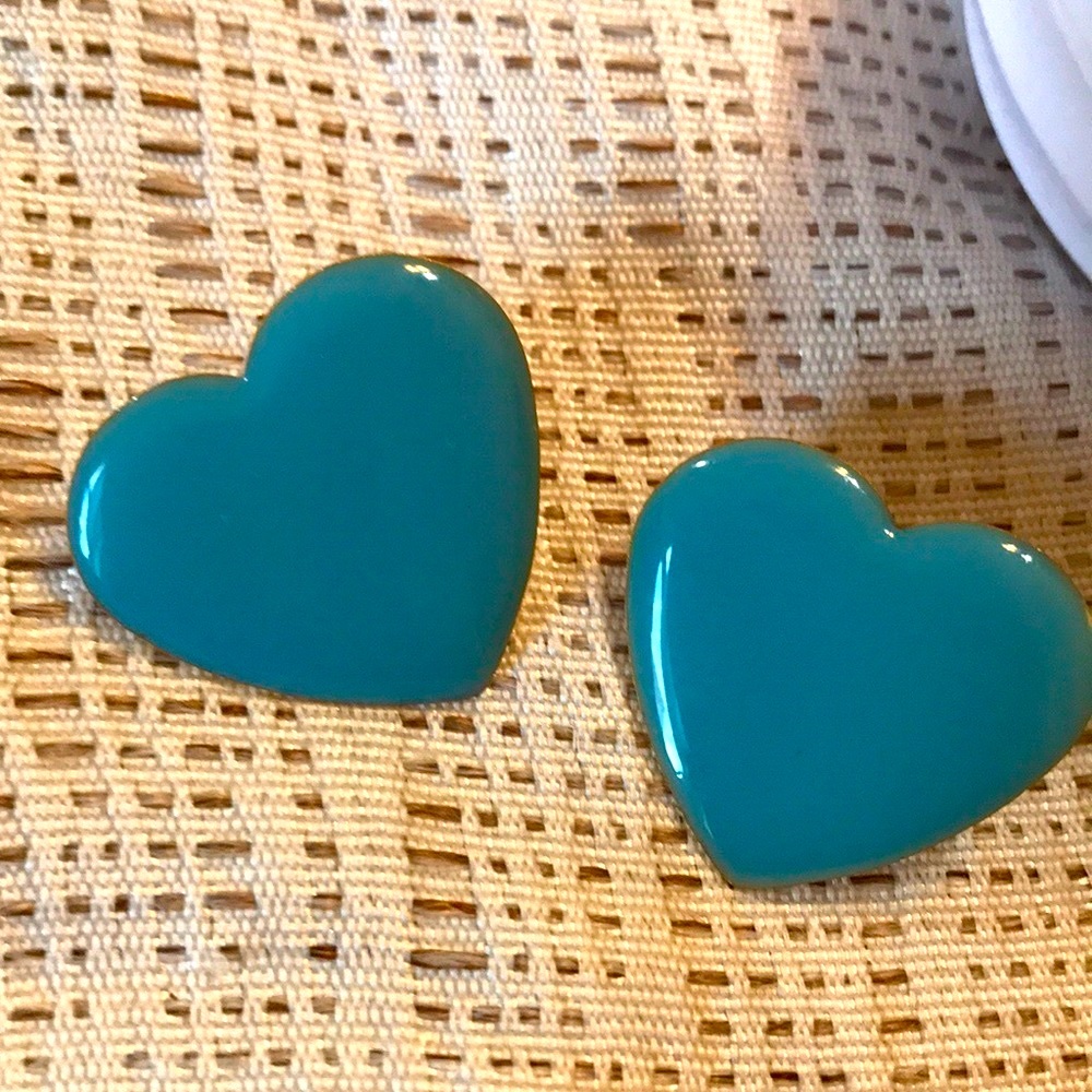 💙 Blue heart earrings